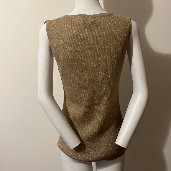 Alfani Ribbed Knit Metallic Scoop Neck Sweater Size L - Picture 5 of 12
